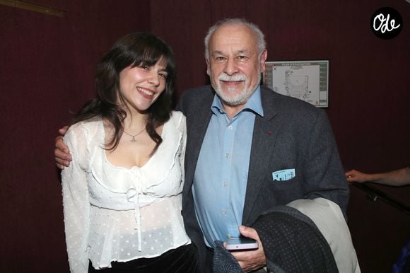 Exclusif - Francis Perrin et sa fille Jeanne Perrin - Cocktail à la suite de la générale de la pièce "L’argent de la vieille" au Théâtre Libre à Paris, le 15 Février 2024.

© Bertrand Rindoff / Bestimage