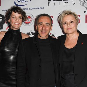 Anne Le Nen, Elie Semoun et Muriel Robin à l'avant-première du film "Des gens bien" au cinéma Gaumont-Opéra à Paris le 2 avril 2019. © Coadic Guirec/Bestimage