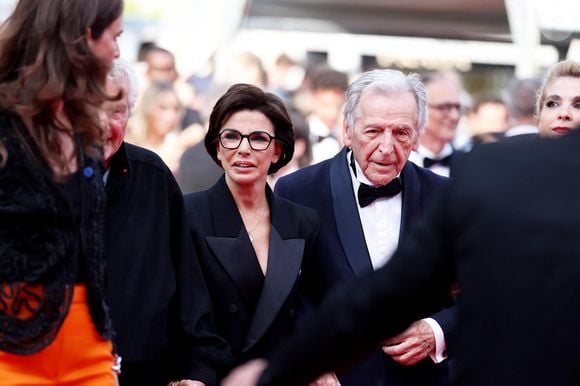 Rachida Dati, ministre de la culture et Costa-Gavras - Montée des marches du film « The Phoenician Scheme » lors du 78ème Festival International du Film de Cannes, au Palais des Festivals à Cannes. Le 18 mai 2025 © Jacovides-Moreau / Bestimage