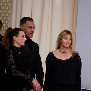 Camille Cottin, Roschdy Zem, Sarah Poniatowski au photocall de la soirée d'anniversaire pour les 20 ans du Festival International du Film de Marrakech, Maroc, le 25 novembre 2023. © Dominique Jacovides/Bestimage