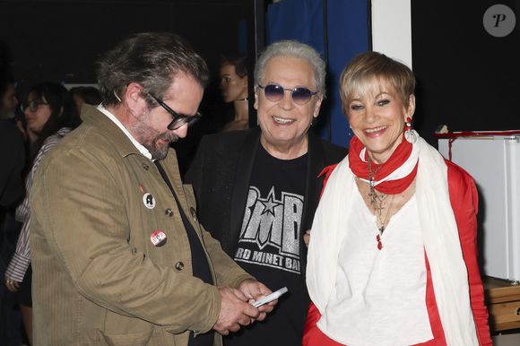 Exclusif - Chicandier, Bernard Minet, Isabelle Morini-Bosc, en backstage de l'enregistrement de l'émission On Connait La Chanson Années 90, présentée par L.Boccolini et diffusée le 19 mai 2026 sur W9, à Paris, France, le 8 avril 2026. © Jack Tribeca/Bestimage