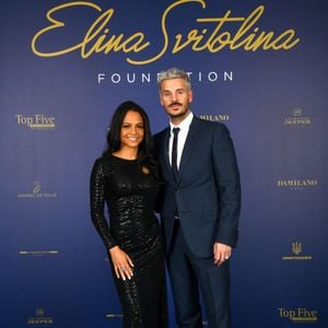 Exclusif - Christina Milian et son mari M. Pokora (Matt Pokora) - Photocall du gala annuel de la Fondation Elina Svitolina au Yacht Club de Monaco. Le 2 décembre 2022. © Bruno Bebert / Bestimage