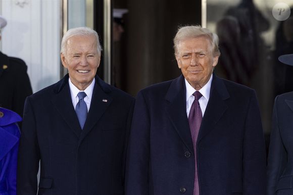 Washington, DC - Donald Trump prend ses fonctions pour son deuxième mandat en tant que 47e président des États-Unis, à la Maison Blanche, à Washington, DC, États-Unis, le 20 janvier 2025. Sur la photo : Joe Biden, président des États-Unis, Donald Trump, président élu des États-Unis. Backgrid USA / Bestimage
