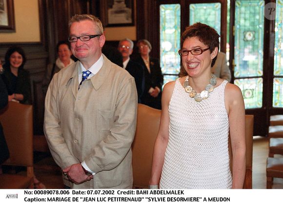 Mariage de Jean-Luc Petitrenaud et Sylvie Desormière à Meudon. Le 7 juillet 2002.
