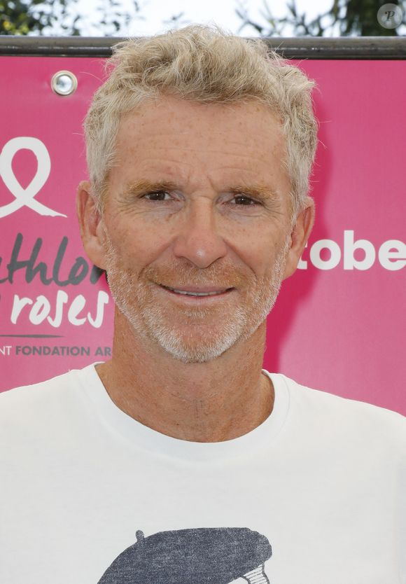 Denis Brogniart - 8e édition du "Triathlon des roses" au Stade Français dans le domaine de Saint Cloud le 18 septembre 2021. © Marc Ausset-Lacroix/Bestimage