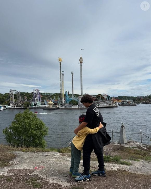 Virginie Grimaldi et son plus jeune fils sur Instagram.