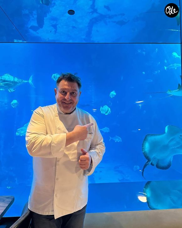 Le chef doublement étoilé Olivier Bellin en décembre 2023.

Instagram Olivier Bellin