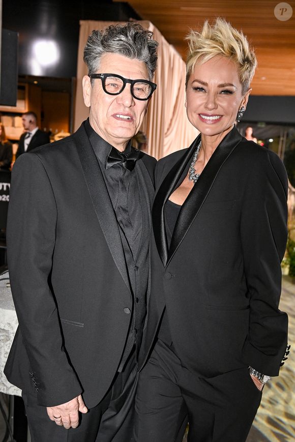 Marc Lavoine et sa compagne Adriana Karembeu à la soirée du Beauty Ball 2026 au château de Bratislava, en Slovaquie, le 16 janvier 2026. © ProfiMedia/Bestimage