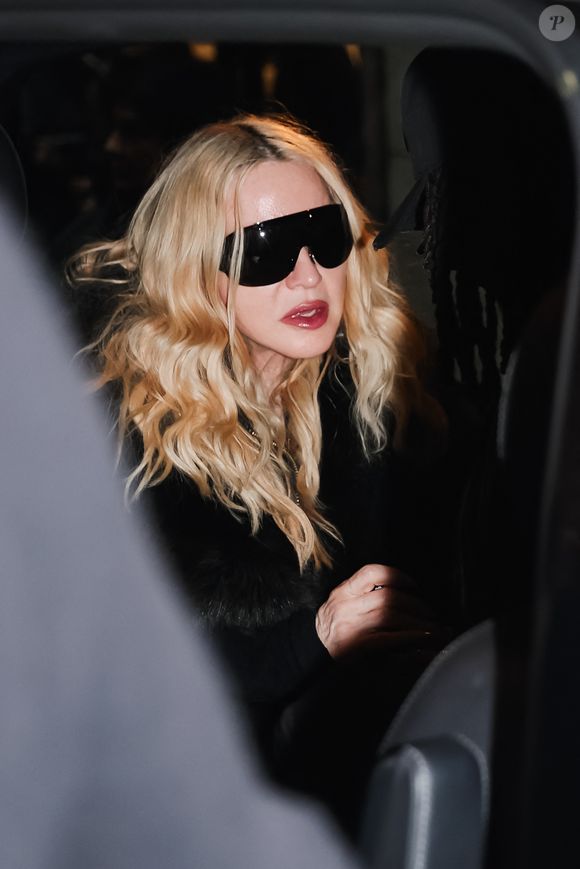 Madonna (auteur-compositeur-interprète et actrice américaine) arrive à la présentation de la nouvelle boutique d'Ann Demeulemeester sur la Via Monte Napoleone mars 2026.  © Alessandro Bremec/IPA via ZUMA Press/BestImage