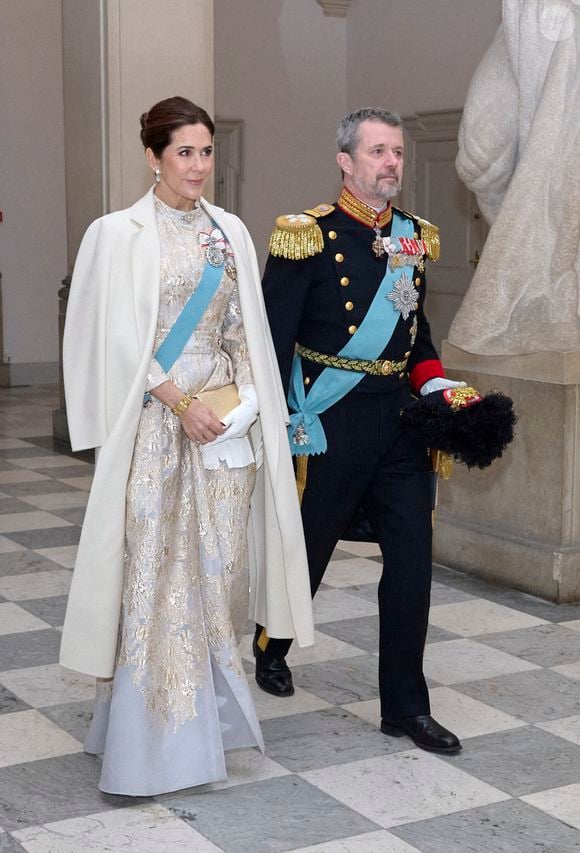 Le roi Frederik et la reine Mary de Danemark donnent une réception du Nouvel An en l'honneur du corps diplomatique au palais de Christiansborg à Copenhague, le 5 janvier 2026. Photo par Action Press / Bestimage