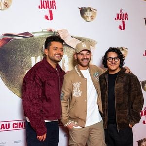 Kev Adams, Franck Gastambide, Brahim Bouhlel - Première du film "Le Jour J" à Paris, le 9 octobre 2025.
© Julien Sarkissian/Bestimage