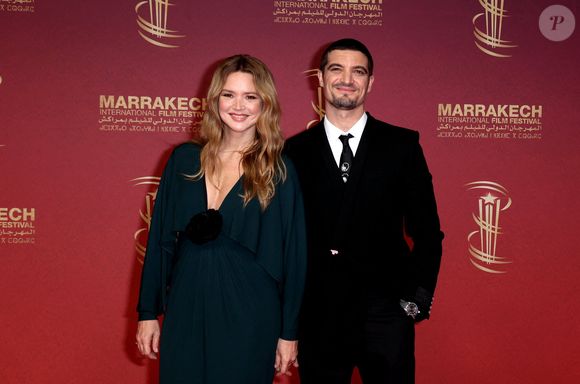 Virginie Efira et Niels Schneider au photocall lors de la deuxième journée de la 22ème édition du Festival International du Film de Marrakech, Maroc, le 29 novembre 2025. © Dominique Jacovides/Bestimage