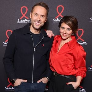 Melanie Taravant et Damien Thévenot - Soirée de lancement du Sidaction 2026 au Lido à Paris le 16 Mars 2026. © Denis Guignebourg/Bestimage