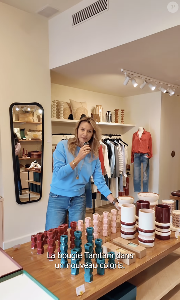 Sarah Poniatowski présente également ses nouveaux bougeoirs aux coloris et formats différents. 

Capture d'écran Instagram de Sarah Poniatowski.