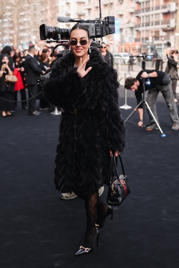 Arrivées des invités au défilé Gucci.

 © Alessandro Bremec/IPA via ZUMA Press / Bestimage