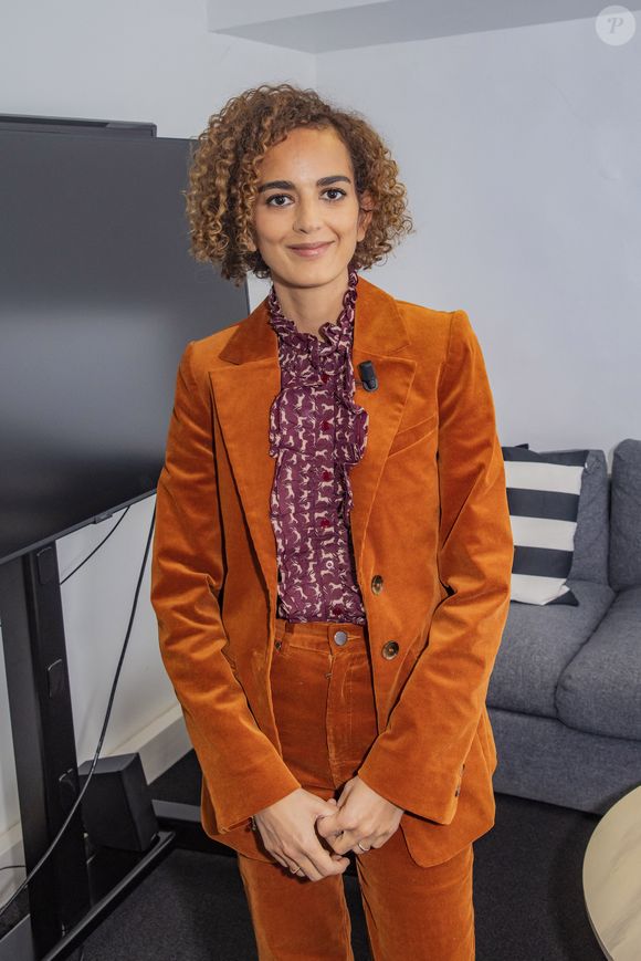 Exclusif - Leïla Slimani - Enregistrement de l'émission "Clique", présentée par M. Achour le 12 février 2021 et diffusée le 14 février sur Canal + © Jack Tribeca / Bestimage