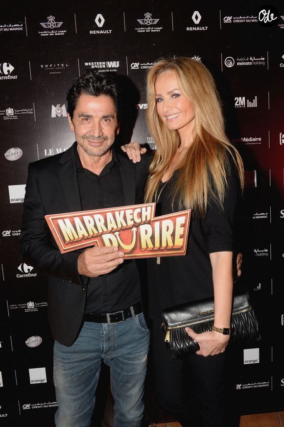 Interrogée sur la garde partagée de Nina, qu’elle a récupérée depuis septembre dernier, elle répond : "Tant que le divorce n'est pas prononcé, je préfère ne pas m'exprimer là-dessus".

Exclusif - Adriana Karembeu et son ex-mari André (Aram) Ohanian au cocktail "Aftershow" dans le cadre du festival Marrakech du Rire 2016. Marrakech, le 3 juin 2016.
© Bellak Rachid/Bestimage