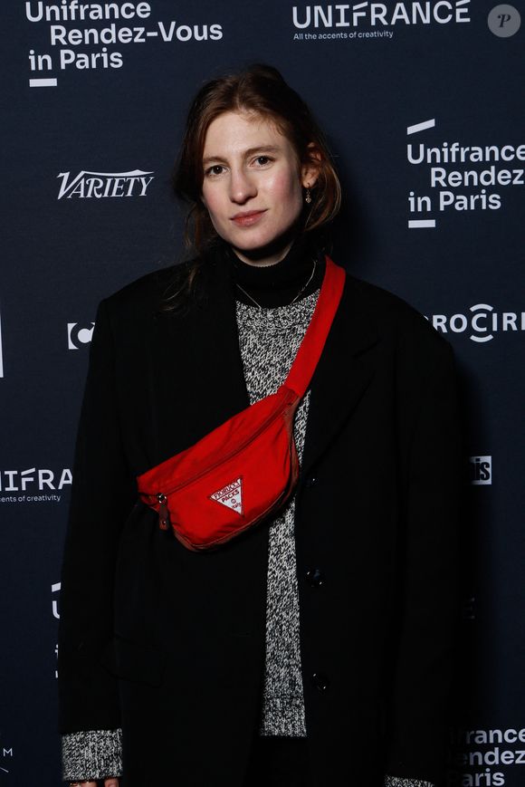 Exclusif - Agathe Bonitzer (fille de Pascal Bonitzer) - Cocktail d'ouverture de la semaine "Rendez-vous in Paris" d'Unifrance au musée des Arts Forains à Paris, France, le 16 janvier 2024. © Christophe Clovis / Bestimage 

No web pour la Belgique et la Suisse
