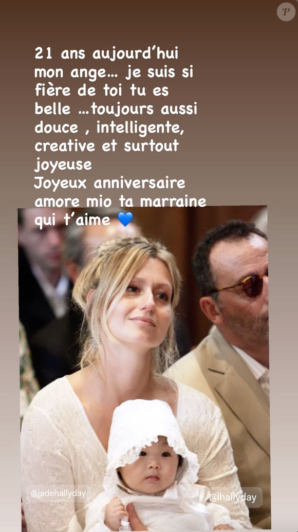Capture story Instagram Luana Belmondo du 3 août 2025