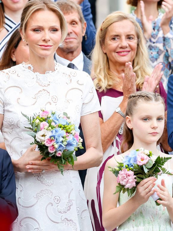 La famille princière de Monaco lors du traditionnel Pique Nique des Monégasques "U Cavagnetu" dans le Parc Princesse Antoinette à Monaco, le 6 septembre 2025 © Olivier Huitel/Pool Monaco/Bestimage