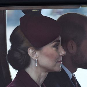 Le prince et la princesse de Galles arrivent au palais de Buckingham, à Londres, lors de la visite d'État au Royaume-Uni de l'émir du Qatar et de la première de ses trois épouses. Londres, Royaume-Uni, mardi 3 décembre 2024. Photo by Chris Jackson/PA Wire/ABACAPRESS.COM