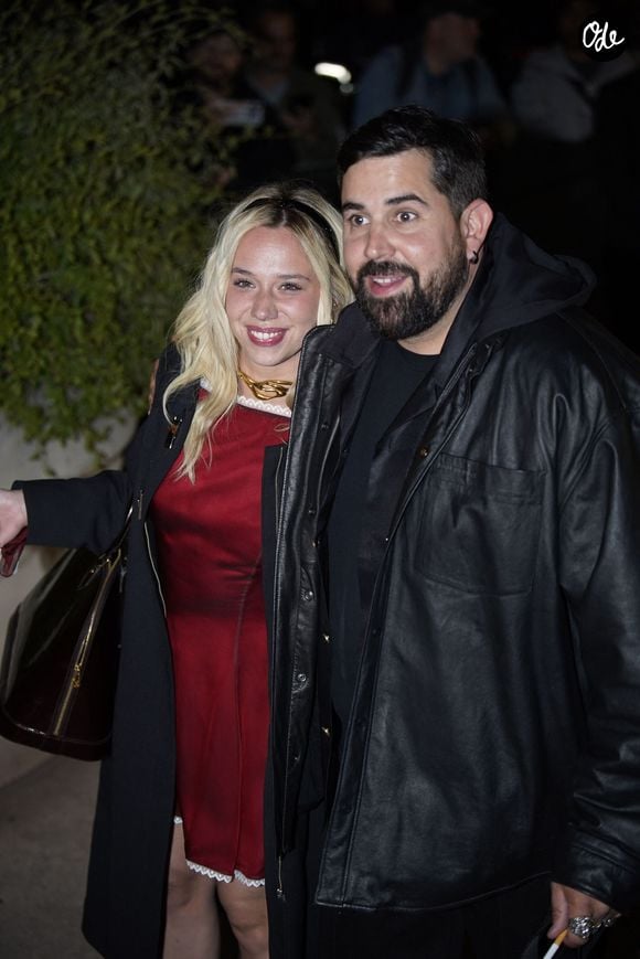 Kim Higelin et son compagnon Artus à la sortie de la soirée Chopard lors du 79ème Festival International du Film de Cannes (12 - 23 mai 2026), le 15 mai 2026. 
© Jack Bussat / Bestimage