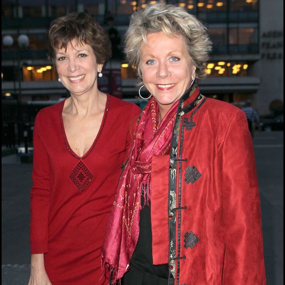 Françoise et Catherine Catherine Laborde - Cocktail de rentrée de TF1 au Palais Brogniart à Paris le 13 septembre 2010. © BORDENAVE-MOREAU / BESTIMAGE