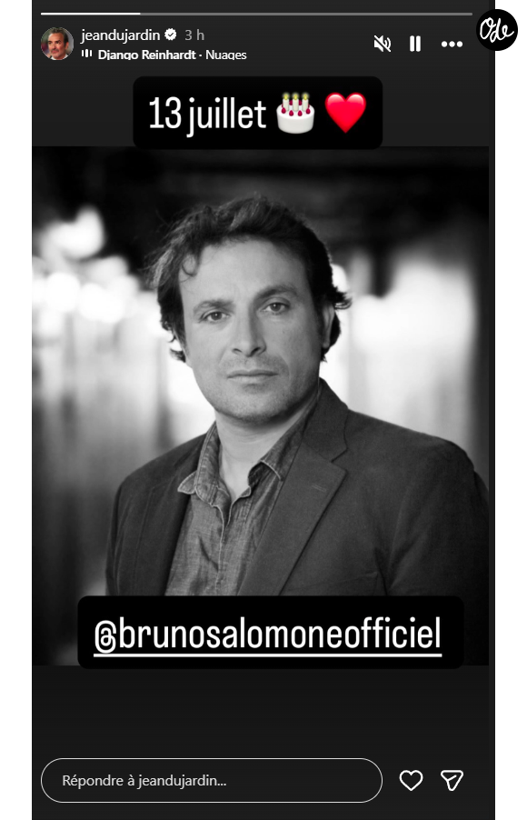 Jean Dujardin sur Instagram le 13 juiller 2026