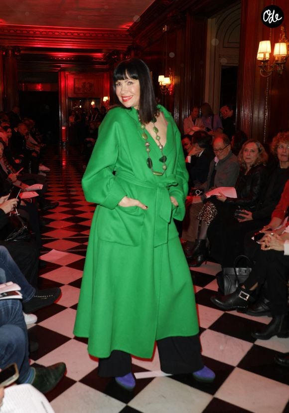Exclusif - Mathilda May - Défilé rétrospectif Nathalie Garçon à l'occasion de ses 35 ans de sa marque lors d'une closing party à l'hôtel Raphael à Paris le 19 novembre 2024.
© Coadic Guirec/Bestimage