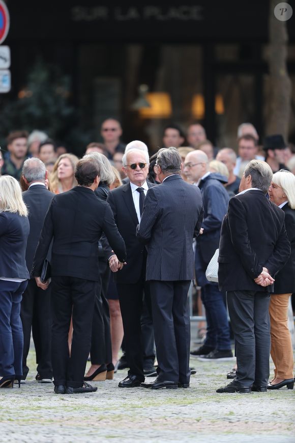 Philippe Labro - Obsèques de Mireille Darc en l'église Saint-Sulpice à Paris. Le 1er septembre 2017
Bestimage
