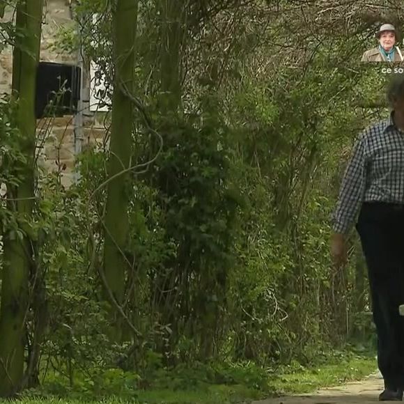 Pierre Perret dans sa maison de Nangis, en Seine-et-Marne, son havre de paix avec piscine. Les images ont été diffusés dans "Vivement dimanche" sur France 3 le 16 novembre 2025.