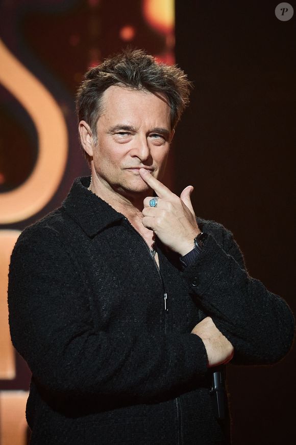 David Hallyday lors de l’enregistrement de l’émission “Les stars s’unissent pour le Sidaction” au théâtre Marigny à Paris, France, le 11 mars 2025. L’émission sera diffusée en prime le 22 mars sur France 2. © Guirec-Moreau/ Bestimage
