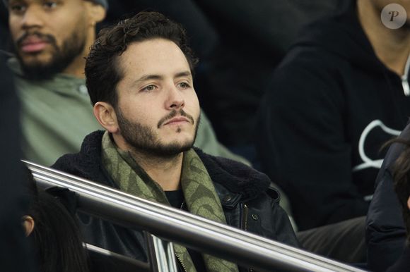 Alexandre Kominek dans les tribunes lors du match de Ligue Des Champions 2024-2025 (LDC) "PSG - Brest (7-0)" au Parc Des Princes © Cyril Moreau/Bestimage