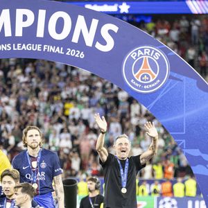 Luis Enrique (ESP) - Finale de la Ligue des Champions 2026 opposant le Paris Saint-Germain (PSG) à Arsenal FC au stade Ferenc-Puskas à Budapest
©Elyxandro Cegarra / PsnewZ / Bestimage