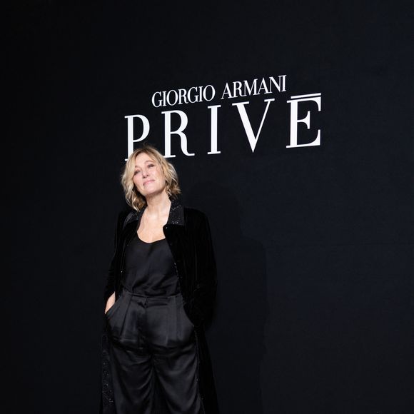Valeria Bruni Tedeschi au photocall du défilé Armani Privé "Collection Haute Couture Printemps/Eté 2026", lors de la Fashion Week de Paris, le 27 janvier 2026. © Julien Sarkissian / Bestimage