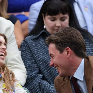 Beatrice d'York et Edoardo Mapelli Mozzi au tournoi de Wimbledon le 9 juillet 2024.© Tim Merrys/MirrorPix/bestimage
