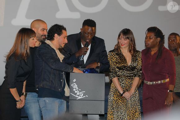 Exclusif - Mathilda May, Samuel Djian (Bambi), Varante Soudjian (réalisateur), Ahmed Sylla, Julie Bargeton, Princesse Erika - Avant-première de la série "Access" à l'UGC Normandie à Paris, le 23 octobre 2018 . Cette série sera diffusée sur C8 en prime time le mercredi 7 novembre 2018. © CVS/Bestimage (No Web - No Blog pour suisse et Belgique)