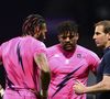 Puis Gonzalo Quesada a été entraineur du Stade Français avant de devenir en 2024 le nouveau sélectionneur de l'équipe d'Italie...

Gonzalo Quesada en compagnie des joueurs du stade Français Jonathan Danty et Sefanaia Naivalu, match de rugby Top 14 entre le Racing 92 Vs Stade Français (29-35) à Nanterre le 1 er mai 2021. Crédit JB Autissier / Panoramic / Bestimage