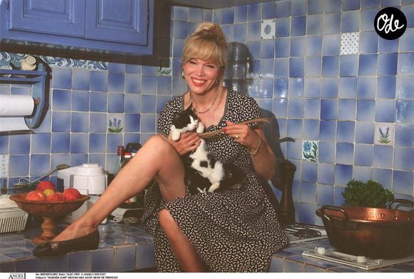 Chats, chiens et chèvre occupent une place essentielle dans son quotidien, Amanda Lear allant jusqu’à installer des caméras pour pouvoir les surveiller lorsqu’elle s’absente.

Archives — Amanda Lear dans la cuisine de sa maison de Saint-Rémy-de-Provence.