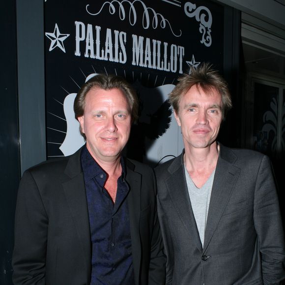 Les frères Claude François Jr et Marc François - Lancement des DVD "Claude Francois" au palais Maillot à Paris. Le 5 mai 2014

Photo : JLPPA / Bestimage