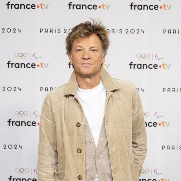 Laurent Delahousse lors de la présentation des journalistes et chroniqueurs de France Télévisions pour les Jeux Olympiques 2024 au musée de l'Homme à Paris, le 11 juin 2024. Pierre Perusseau / Bestimage