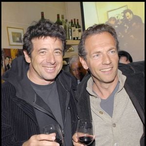 Patrick Bruel et Stéphane Freiss - 25 ème anniversaire du "Bistrot du sommelier" à Paris. @JAEGLE STEPHANE / BESTIMAGE