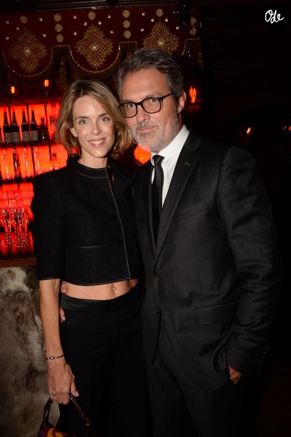 Exclusif - Stéphane Delajoux avec sa femme Julie Andrieu - After-party du film "Knock" au Raspoutine à Paris, le 16 octobre 2017. © Rachid Bellak/Bestimage