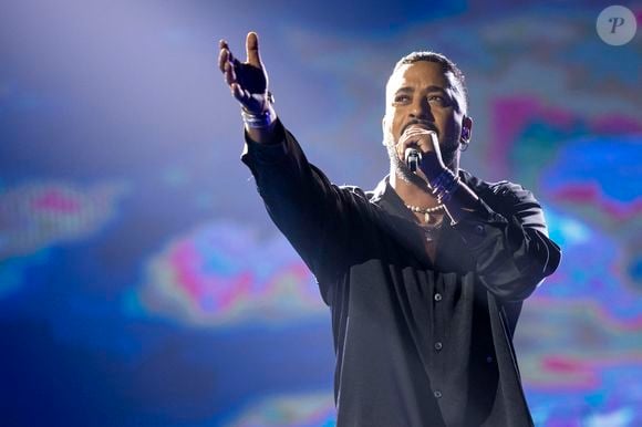 Exclusif - Slimane - Concert hommage à Johnny Hallyday "Que je t'aime" à l'AccorHotels Arena Paris Bercy à Paris. Le 14 septembre 2021
© Borde-Jacovides-Moreau / Bestimage