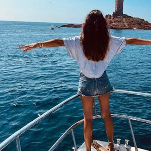 Karine Ferri en vacances à Saint-Raphaël, juillet 2021