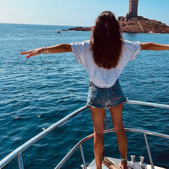 Karine Ferri en vacances à Saint-Raphaël, juillet 2021