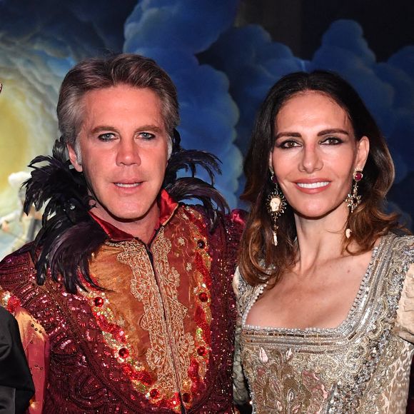 Handout - La créatrice de mode et directrice artistique du bal Il Ballo del Doge Antonia Sautter, le prince Emmanuel-Philibert de Savoie et Adriana Abascal lors du bal de carnaval Il Ballo del Doge (le bal des Doges) à Venise, en Italie, le 1er mars 2025. Photo par Il Ballo del Doge via ABACAPRESS.COM