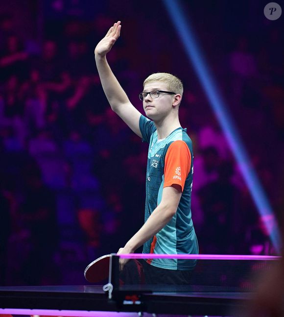 Le duel franco-français entre Félix Lebrun et Simon Gauzu a tourné à l'avantage du premier (3-1) lors des 16es de finale du WTT Champions de Francfort le 3 novembre 2024.