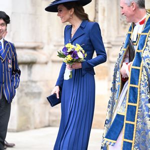Catherine - Princesse de Galles quitte le service annuel de célébration du Jour du Commonwealth à l'Abbaye de Westminster, Londres. Backgrid UK/ Bestimage