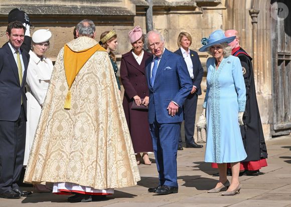 La famille royale lors de la messe de Pâques à la chapelle St George du château de Windsor le 20 avril 2025



Pictured: King Charles (Le roi Charles III d'Angleterre) III, Queen Camilla (Camilla Parker Bowles, reine consort d'Angleterre)